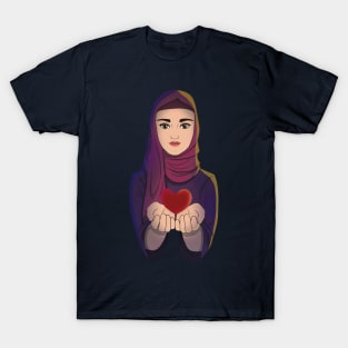 We All Have a Heart - Muslim T-Shirt